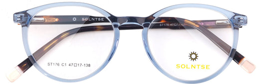 ST176 - C1 - Handmade Bio Acetate - Glacier Blue - glassesbyahana.com