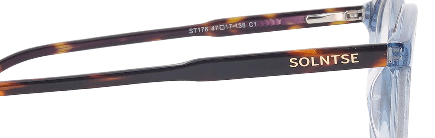 ST176 - C1 - Handmade Bio Acetate - Glacier Blue - glassesbyahana.com