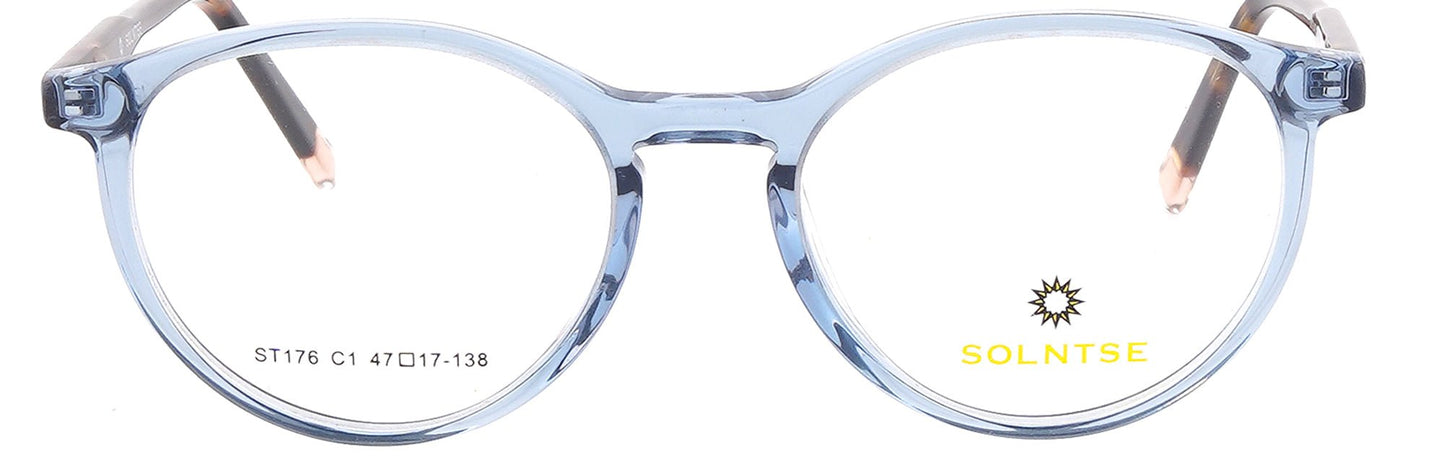 ST176 - C1 - Handmade Bio Acetate - Glacier Blue - glassesbyahana.com