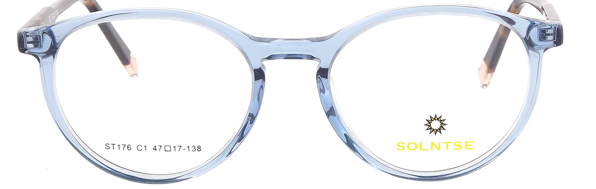 ST176 - C1 - Handmade Bio Acetate - Glacier Blue - glassesbyahana.com