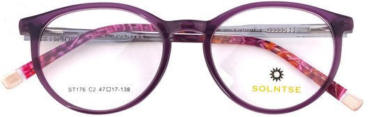 ST176 - C2 - Handmade Bio Acetate - Royal Purple - glassesbyahana.com