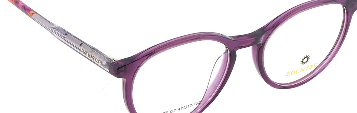 ST176 - C2 - Handmade Bio Acetate - Royal Purple - glassesbyahana.com