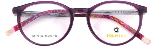 ST176-C2-Handmade Bio Acetate-Royal Purple - glassesbyahana.com