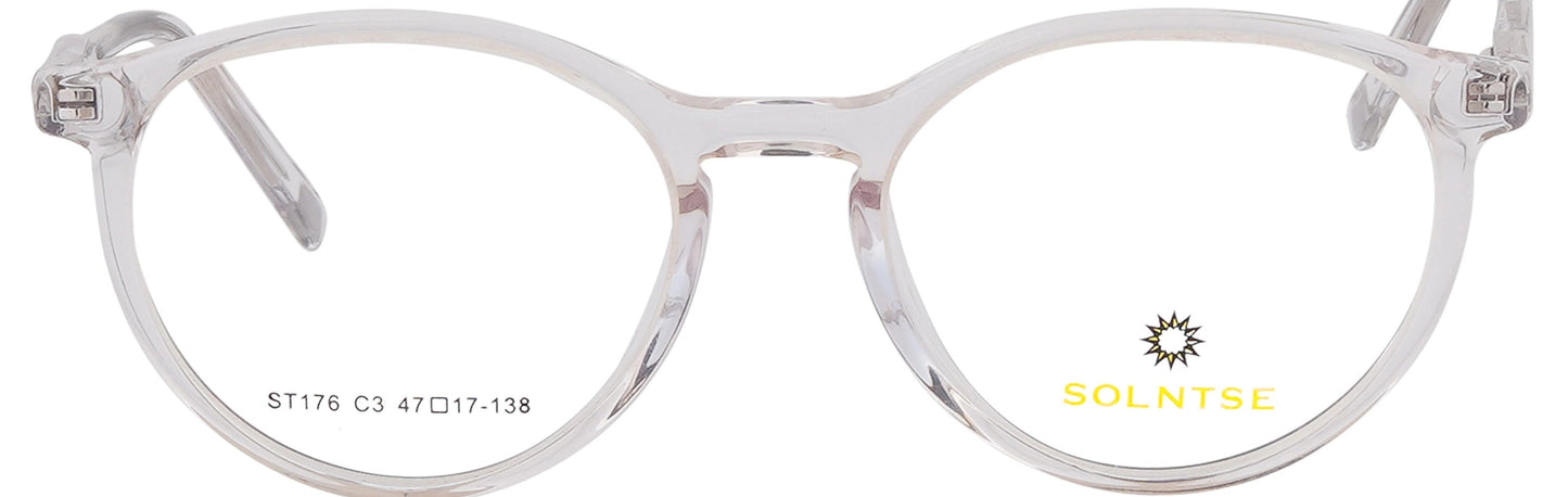 ST176 - C3 - Handmade Bio Acetate - Crystal Clear - glassesbyahana.com