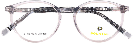 ST176 - C5 - Handmade Bio Acetate - Slate Grey - glassesbyahana.com