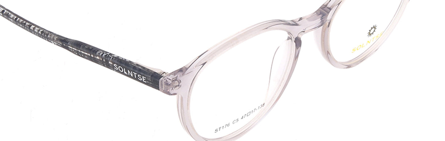 ST176 - C5 - Handmade Bio Acetate - Slate Grey - glassesbyahana.com
