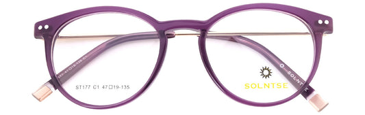 ST177 - C1 - Handmade Bio Acetate - Royal Purple - glassesbyahana.com