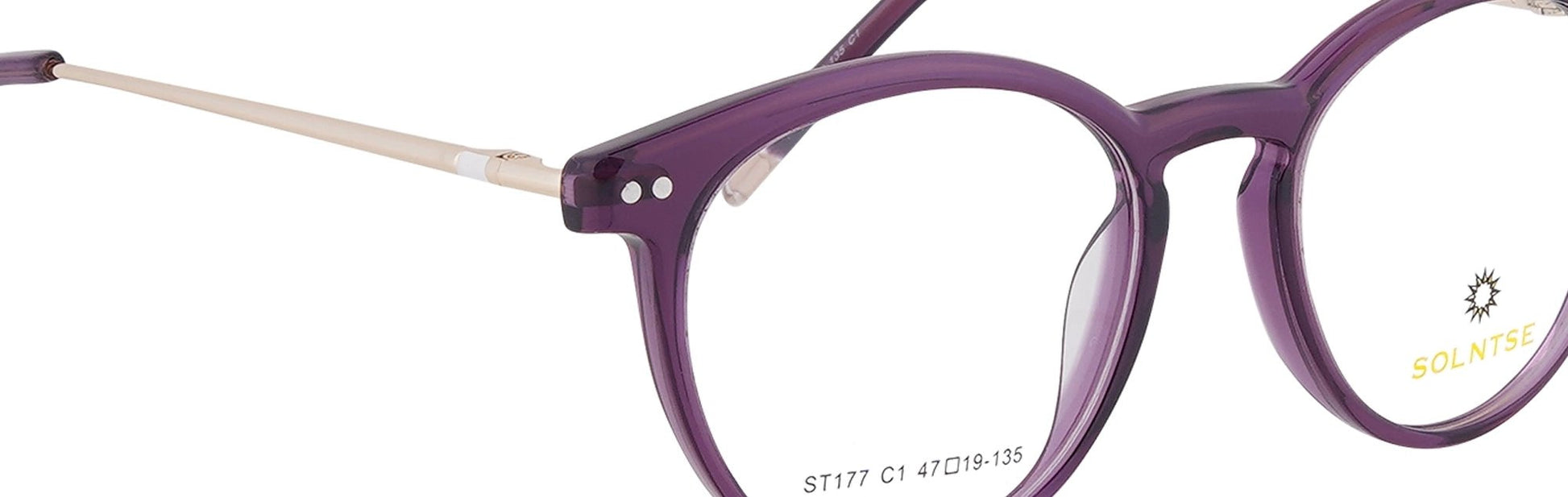 ST177 - C1 - Handmade Bio Acetate - Royal Purple - glassesbyahana.com