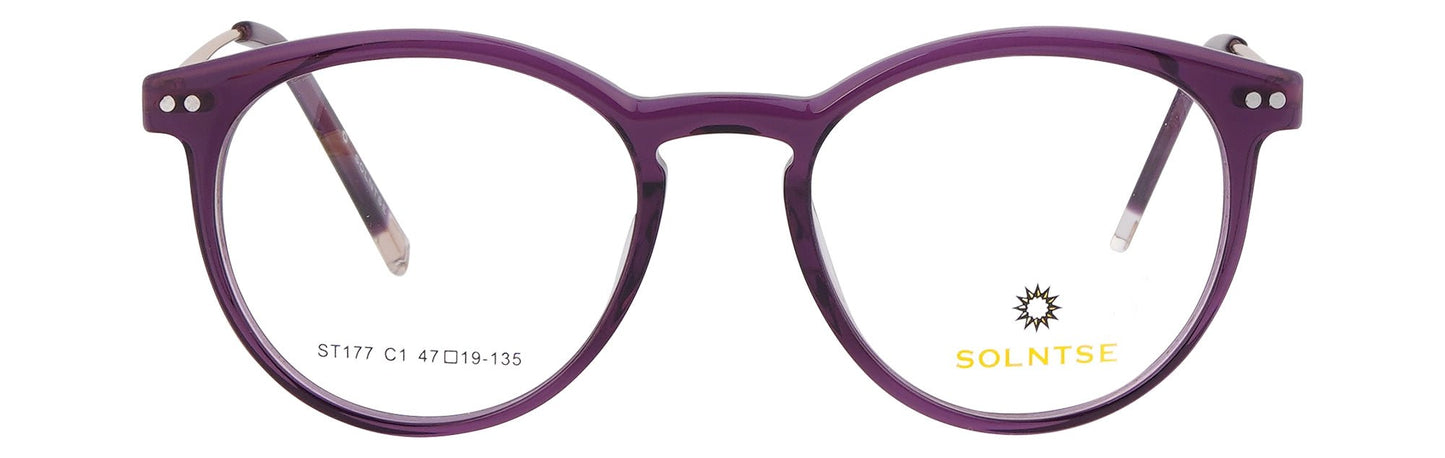 ST177 - C1 - Handmade Bio Acetate - Royal Purple - glassesbyahana.com