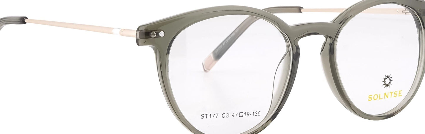 ST177 - C3 - Handmade Bio Acetate - Forest Green - glassesbyahana.com