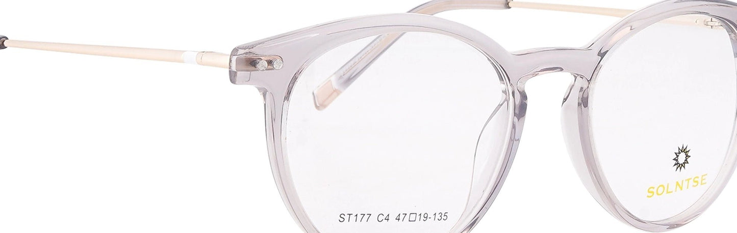 ST177 - C4 - Handmade Bio Acetate - Slate Grey - glassesbyahana.com
