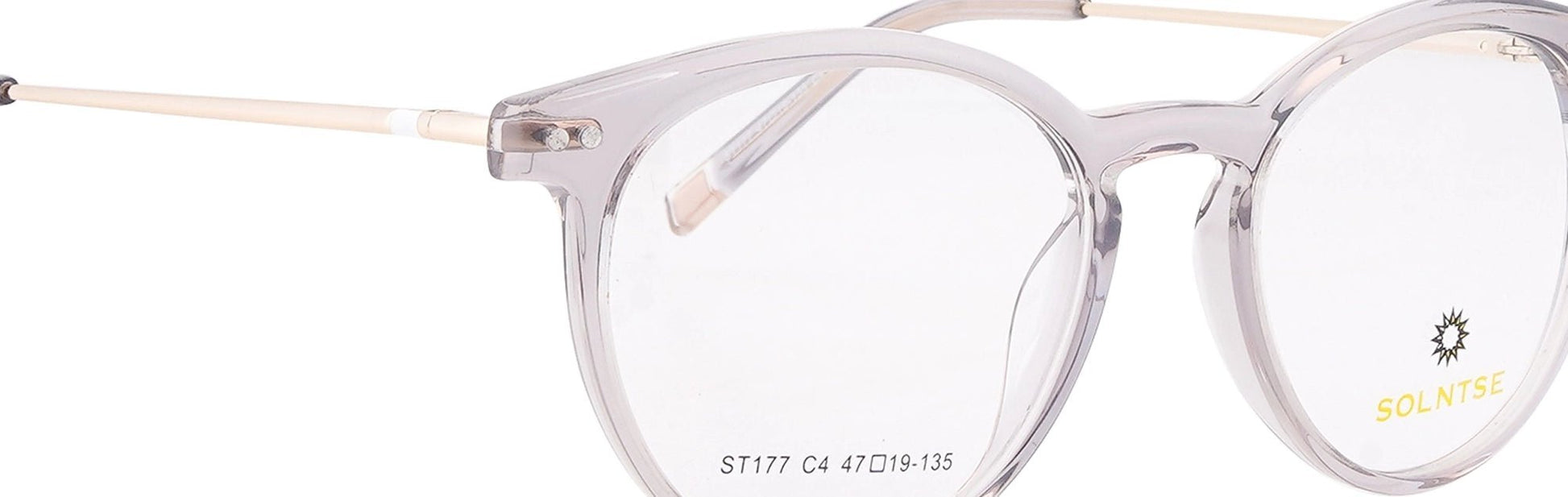 ST177 - C4 - Handmade Bio Acetate - Slate Grey - glassesbyahana.com