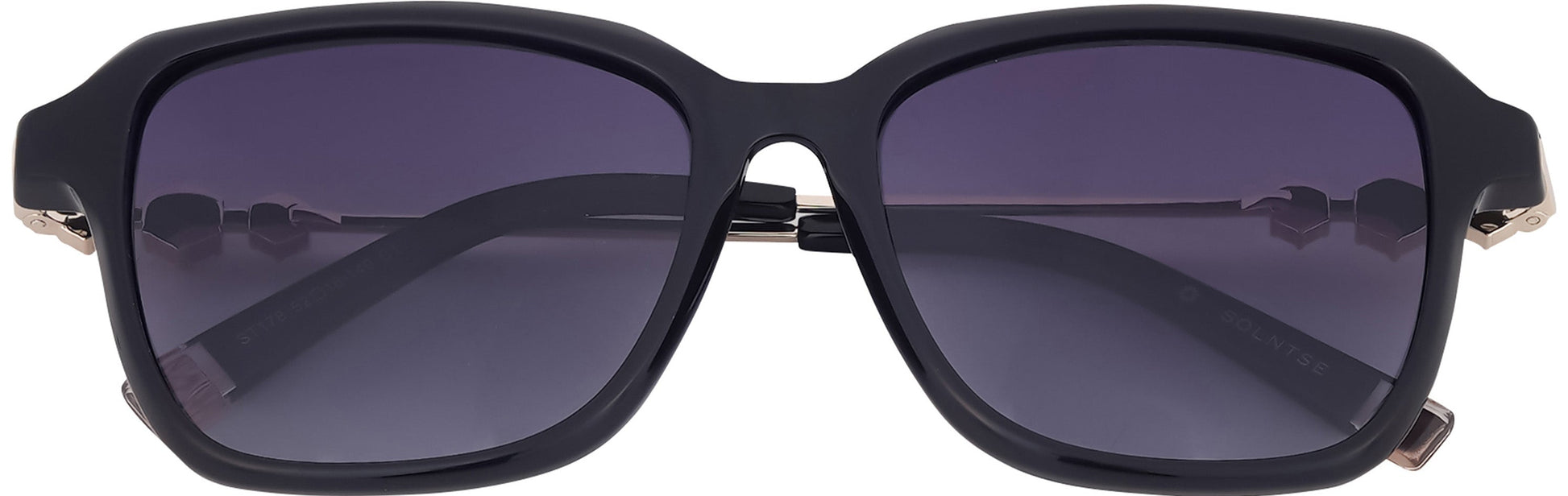 ST178 - C1 - Handmade Bio Acetate - Obsidian Black - glassesbyahana.com