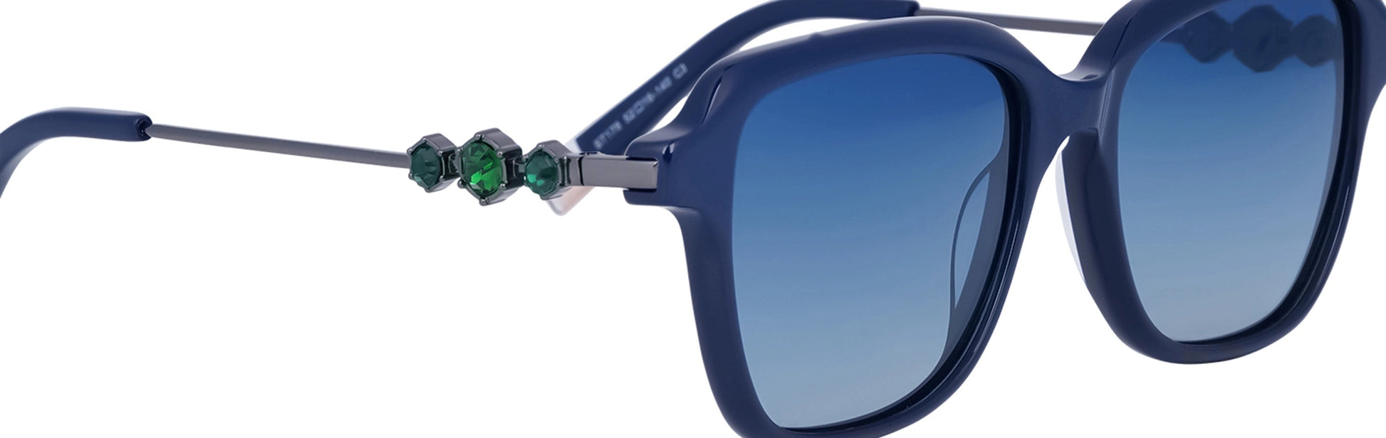ST178 - C3 - Handmade Bio Acetate - Glacier Blue - glassesbyahana.com