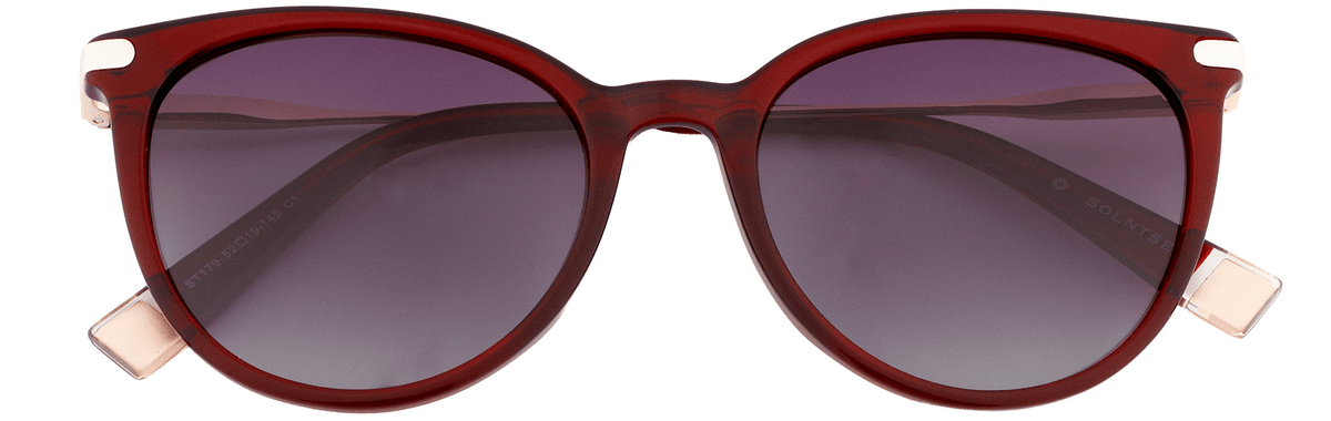 ST179-C1-Handmade Bio Acetate-Ruby Red - glassesbyahana.com
