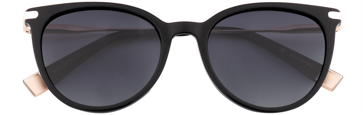 ST179-C2-Handmade Bio Acetate-Charcoal Black - glassesbyahana.com