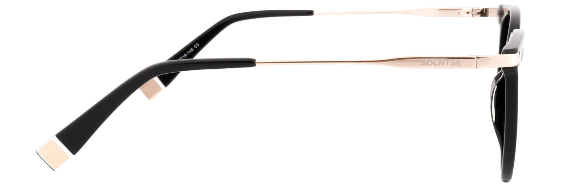 ST179-C2-Handmade Bio Acetate-Charcoal Black - glassesbyahana.com