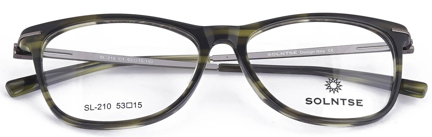 ST210 - C1 - Handmade Bio Acetate - Forest Green - glassesbyahana.com