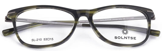 ST210 - C1 - Handmade Bio Acetate - Forest Green - glassesbyahana.com
