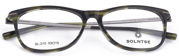 ST210 - C1 - Handmade Bio Acetate - Forest Green - glassesbyahana.com