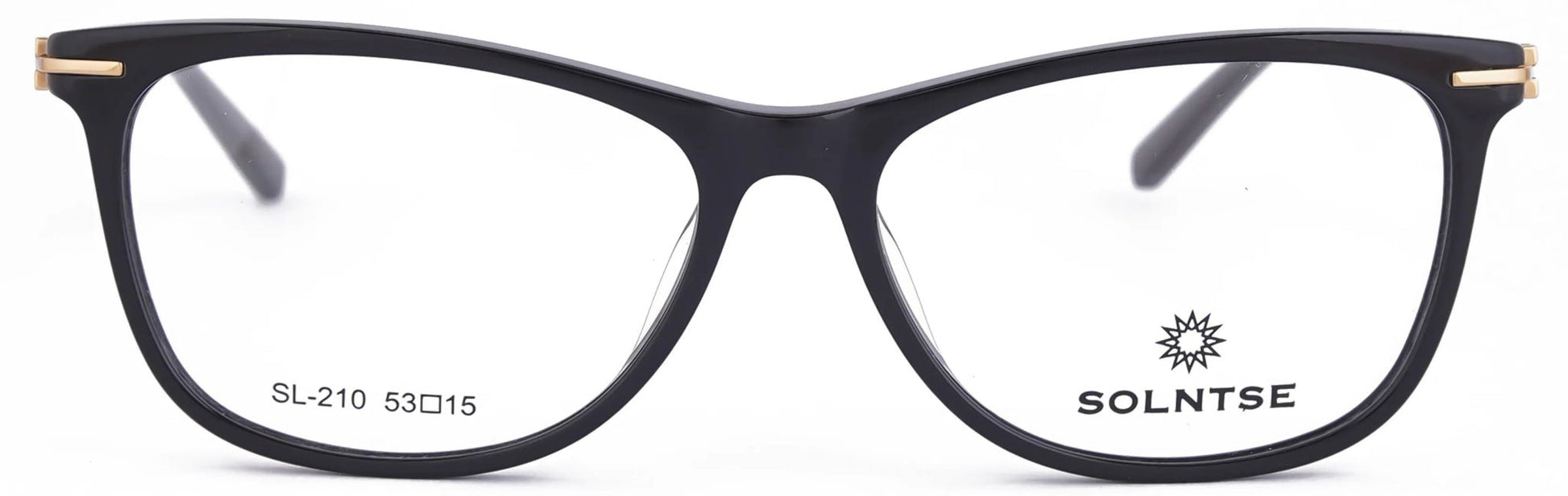 ST210 - C2 - Handmade Bio Acetate - Midnight Black - glassesbyahana.com