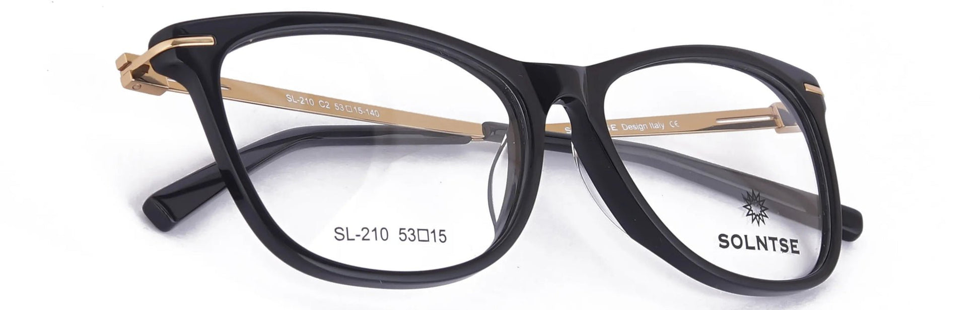 ST210 - C2 - Handmade Bio Acetate - Midnight Black - glassesbyahana.com