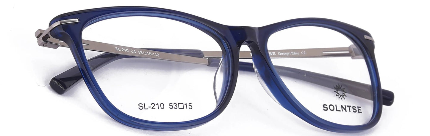 ST210 - C4 - Handmade Bio Acetate - Glacier Blue - glassesbyahana.com