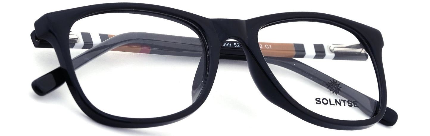 ST5369-C1-Handmade Mix Material-Sharp Black - glassesbyahana.com