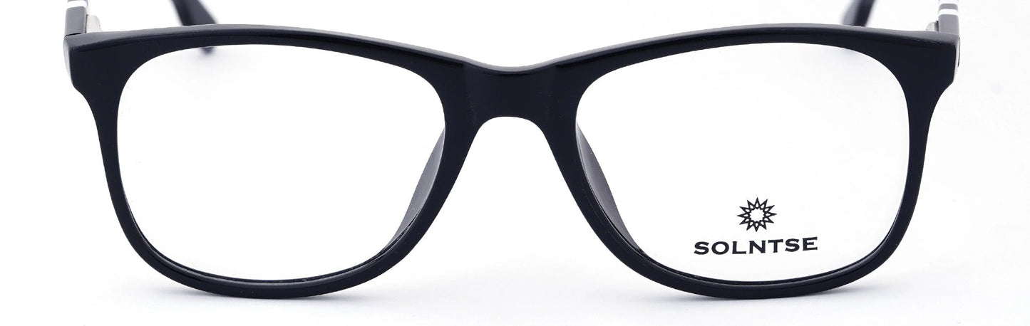 ST5369-C1-Handmade Mix Material-Sharp Black - glassesbyahana.com