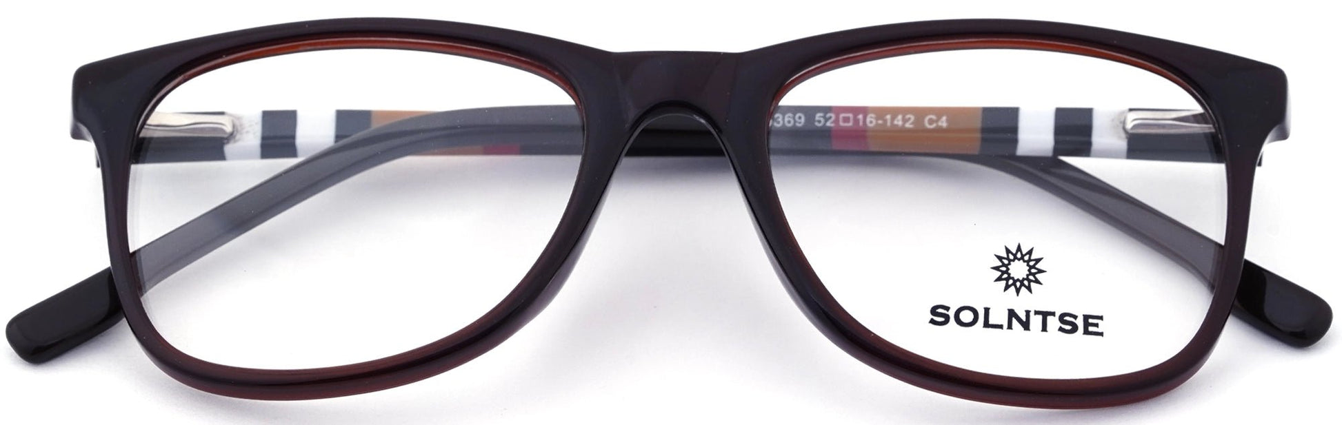 ST5369-C4-Handmade Mix Material-Warm Brown - glassesbyahana.com