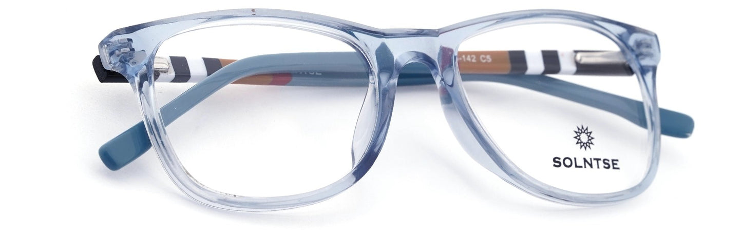 ST5369-C5-Handmade Mix Material-Fresh Blue - glassesbyahana.com
