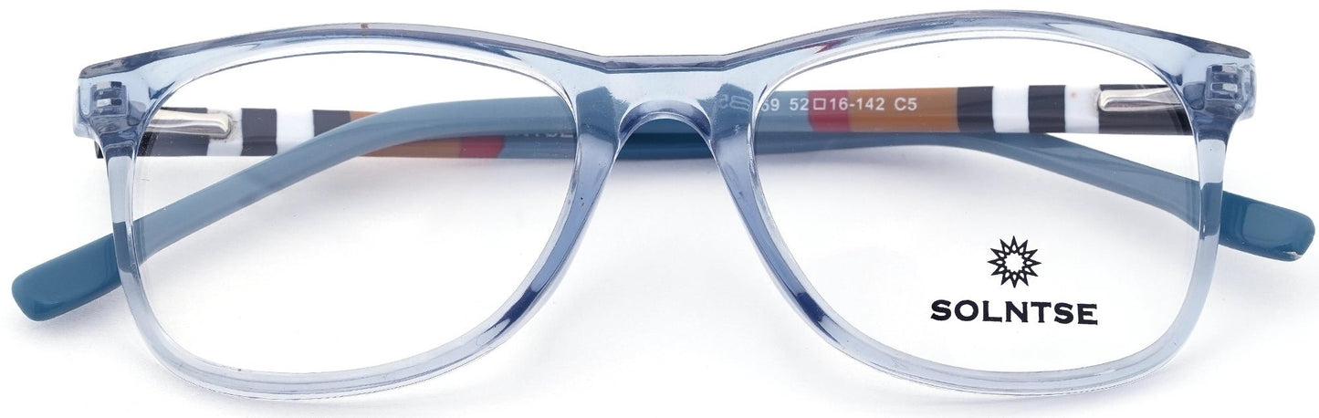 ST5369-C5-Handmade Mix Material-Fresh Blue - glassesbyahana.com