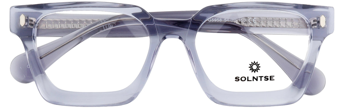 ST5959-C4-Handmade Bio Acetate-Smokey Grey - glassesbyahana.com