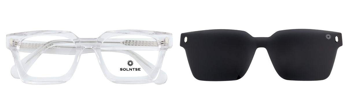 ST5959-C5-Handmade Bio Acetate-Crystal Clear - glassesbyahana.com