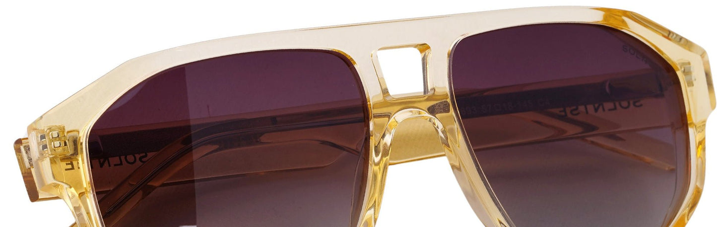 ST8693-C4-Handmade Bio Acetate-Champagne Gold - glassesbyahana.com