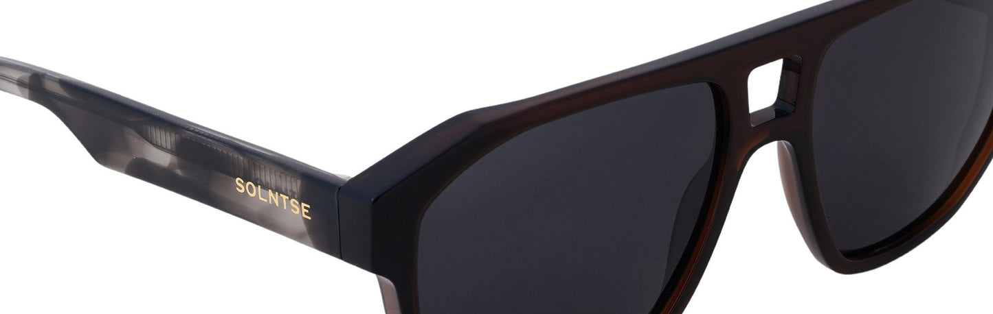 ST8693-C5-Handmade Bio Acetate-Carbon Black - glassesbyahana.com