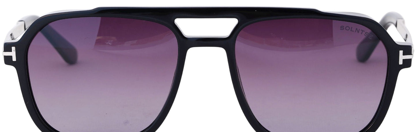 ST8701-C1-Handmade Bio Acetate-Phantom Black - glassesbyahana.com
