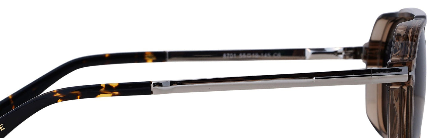 ST8701-C6-Handmade Bio Acetate-Smoked Champagne - glassesbyahana.com