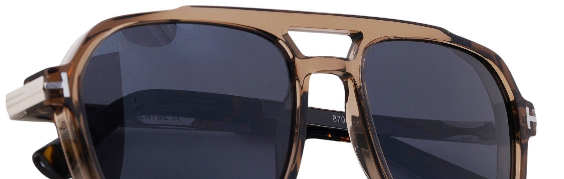 ST8701-C6-Handmade Bio Acetate-Smoked Champagne - glassesbyahana.com
