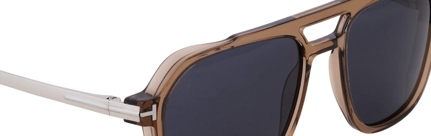 ST8701-C6-Handmade Bio Acetate-Smoked Champagne - glassesbyahana.com