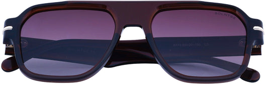 ST8773-C5-Handmade Bio Acetate-Bordeaux Shadow - glassesbyahana.com