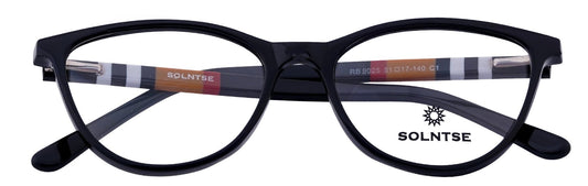 ST9025-C1-Handmade Mix Material-Midnight Black - glassesbyahana.com