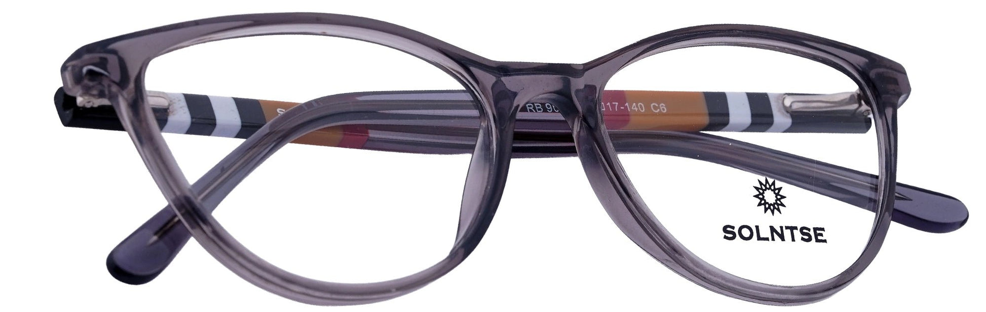 ST9025-C6-Handmade Mix Material-Crystal Grey - glassesbyahana.com