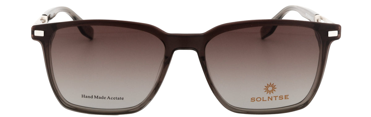 ST9755-C6-Handmade Bio Acetate-Translucent Grey - glassesbyahana.com