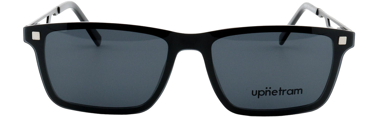 UP0081-C1-Handmade Mix Material-Midnight Black - glassesbyahana.com