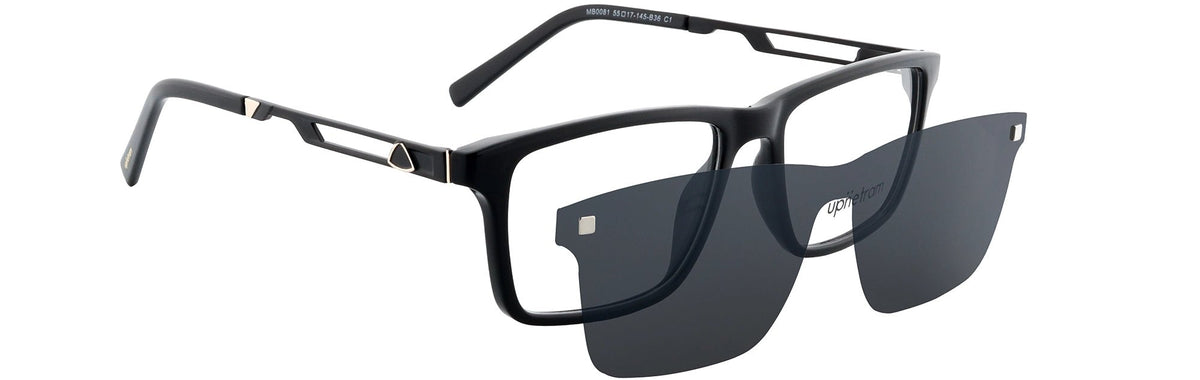 UP0081-C1-Handmade Mix Material-Midnight Black - glassesbyahana.com