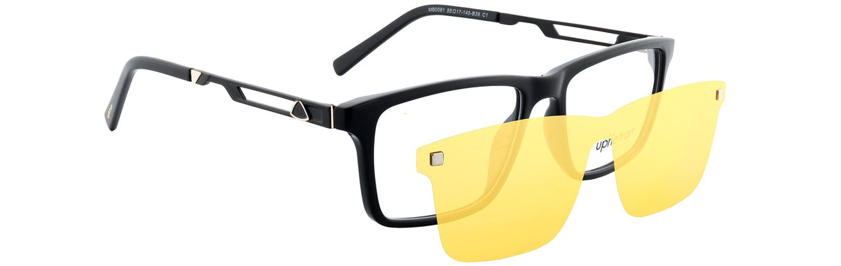 UP0081-C1-Handmade Mix Material-Midnight Black - glassesbyahana.com