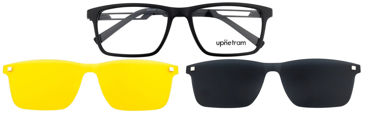 UP0081-C2-Handmade Mix Material-Midnight Black - glassesbyahana.com