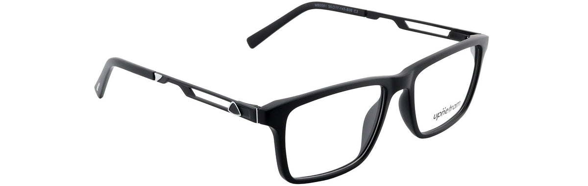 UP0081-C2-Handmade Mix Material-Midnight Black - glassesbyahana.com