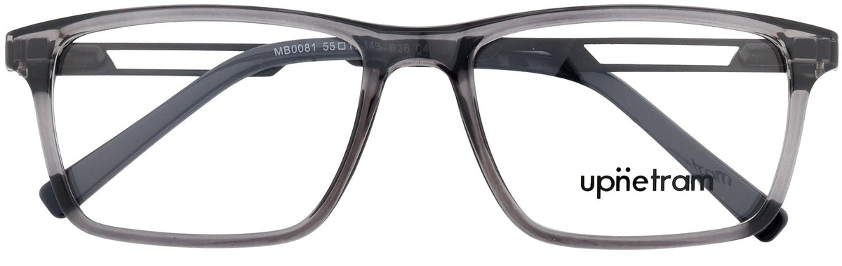 UP0081-C4-Handmade Mix Material-Crystal Smoke Grey - glassesbyahana.com